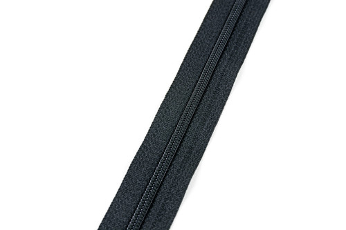 #3CF YKK® Nylon Self-Correcting Coil Zipper Chain, Black (91030CBK)