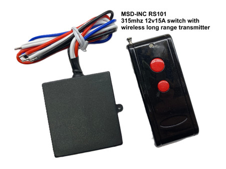 315MHz 12V DC Compact Wireless Key Fob On/Off Relay Switch