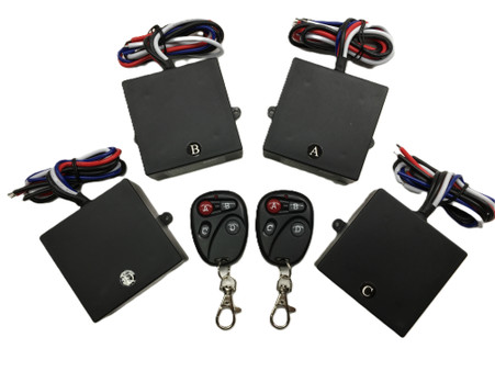 315mhz 12v 15A 4 switches channels with 2 remote controls