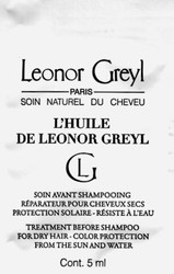 Leonor Greyl Pre-Shampoo Oil Treatment Trial Sample
