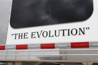"THE EVOLUTION" BLACK VINYL LOGO