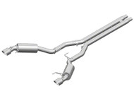 MRBP Race Series Cat-Back Exhaust w/ H-Pipe - Aluminized (2015-2017 Mustang GT 5.0L Coyote) S7278AL