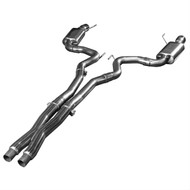 KOOKS OEM TO 3" CAT-BACK EXHAUST SYSTEM W/ X-PIPE AND 4" POLISHED TIPS 2015+ MUSTANG GT 5.0L COYOTE 11514100