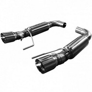 KOOKS AXLE-BACK EXHAUST OEM INLET TO 3" MUFFLERS AND POLISHED TIPS 2015-UP MUSTANG GT 5.0L COYOTE 11516200