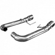 KOOKS AXLE-BACK EXHAUST OEM INLET TO 3" MUFFLER DELETES AND POLISHED TIPS 2015-UP MUSTANG GT 5.0L COYOTE 11516400