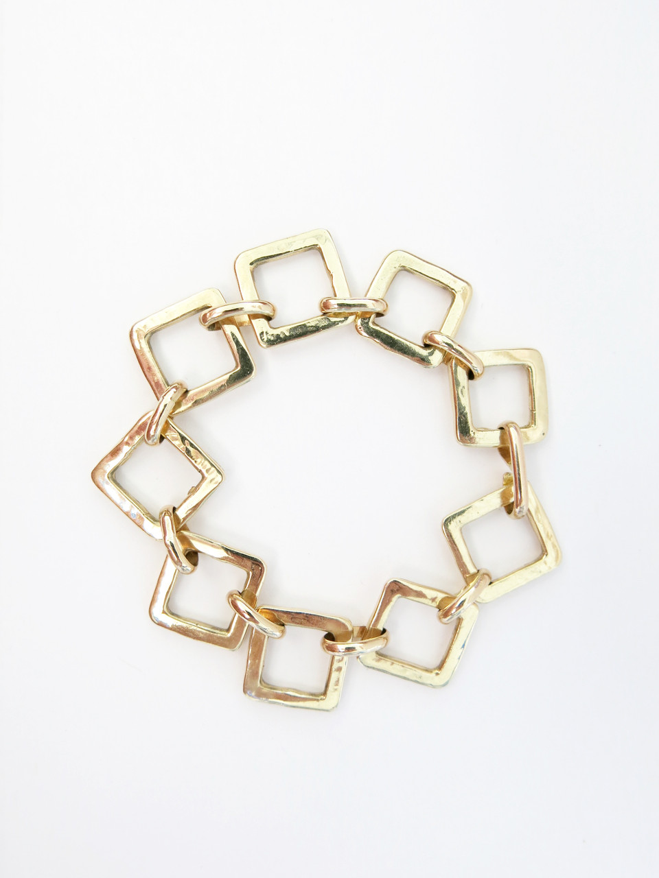 Diamond Link Gold Bracelet 14k Gold Sonya Ltd