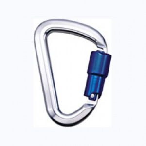 Aluminium Triple Action Karabiner with Pin (picture only - please note the colour of the ones being sold is silver with a silver gate).