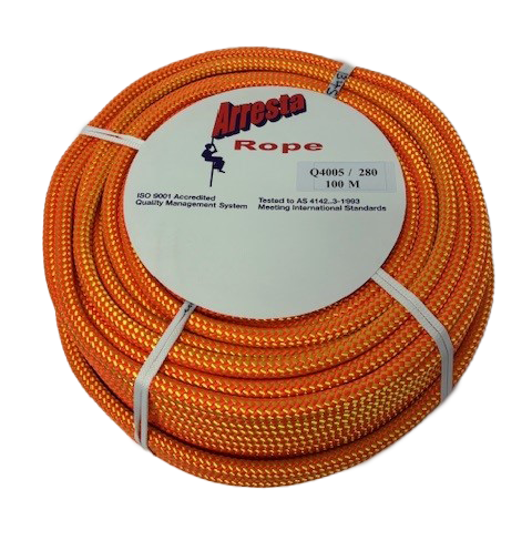 Narrowtex Arrest 16 x 100mm Rope Rust/Yellow Fleck