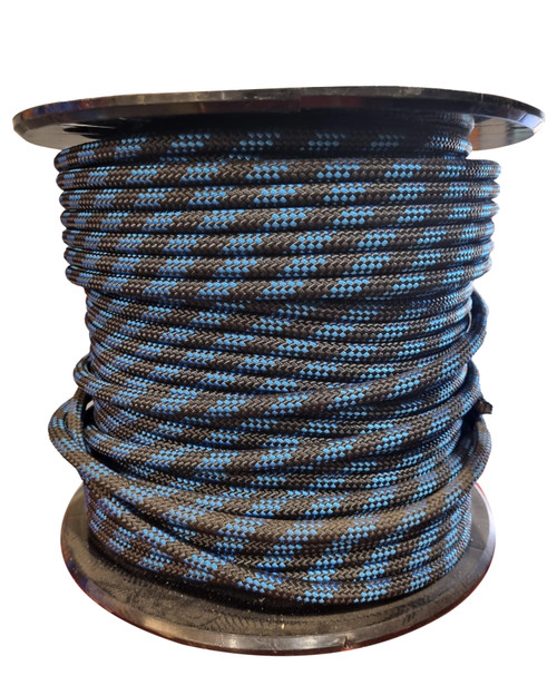 Narrowtex Black/Blue Fleck 13mm Rope 125 m