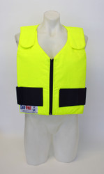 Cool Vest Fluro Yellow With Cool Pack -front