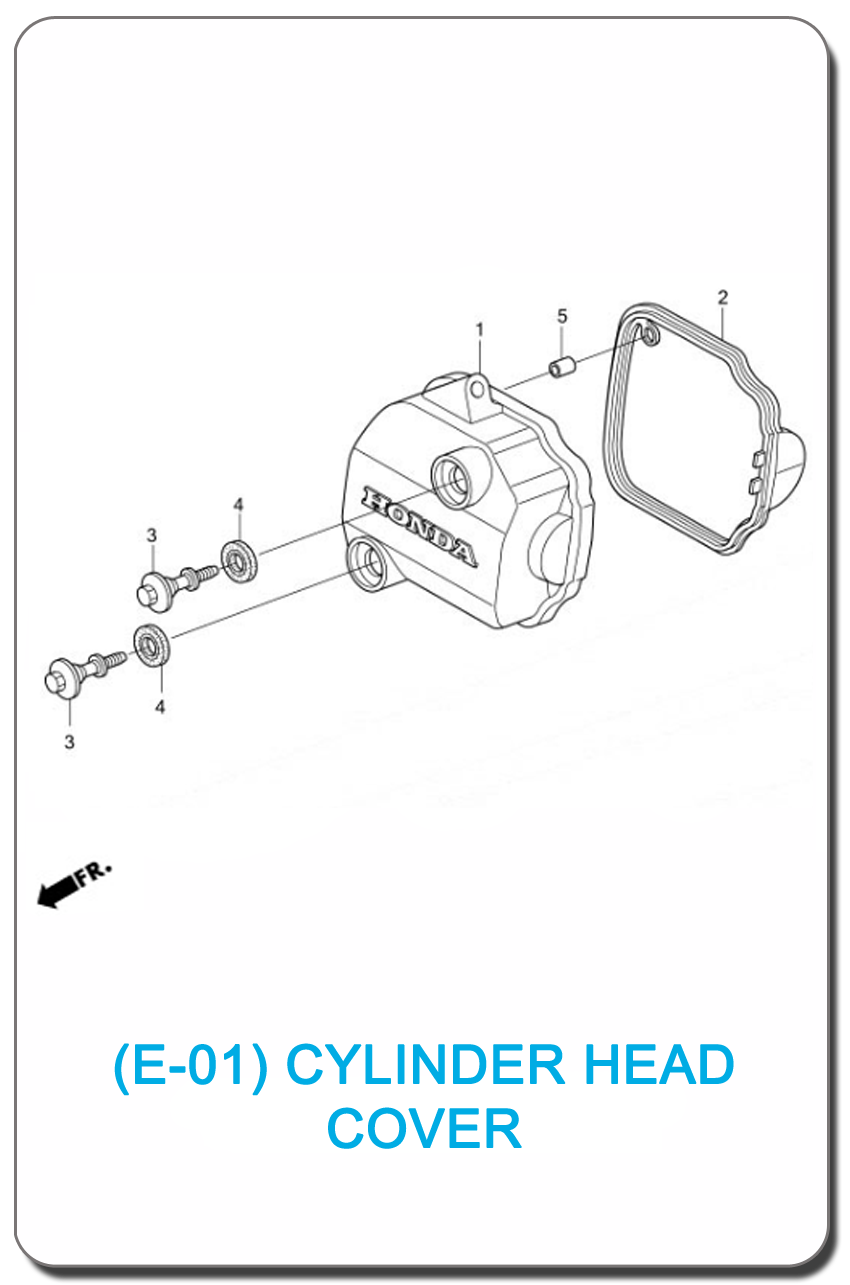 E-01-CYLINDER HEAD COVER WAVE110i 2011 SMALL INDEX PICTURE