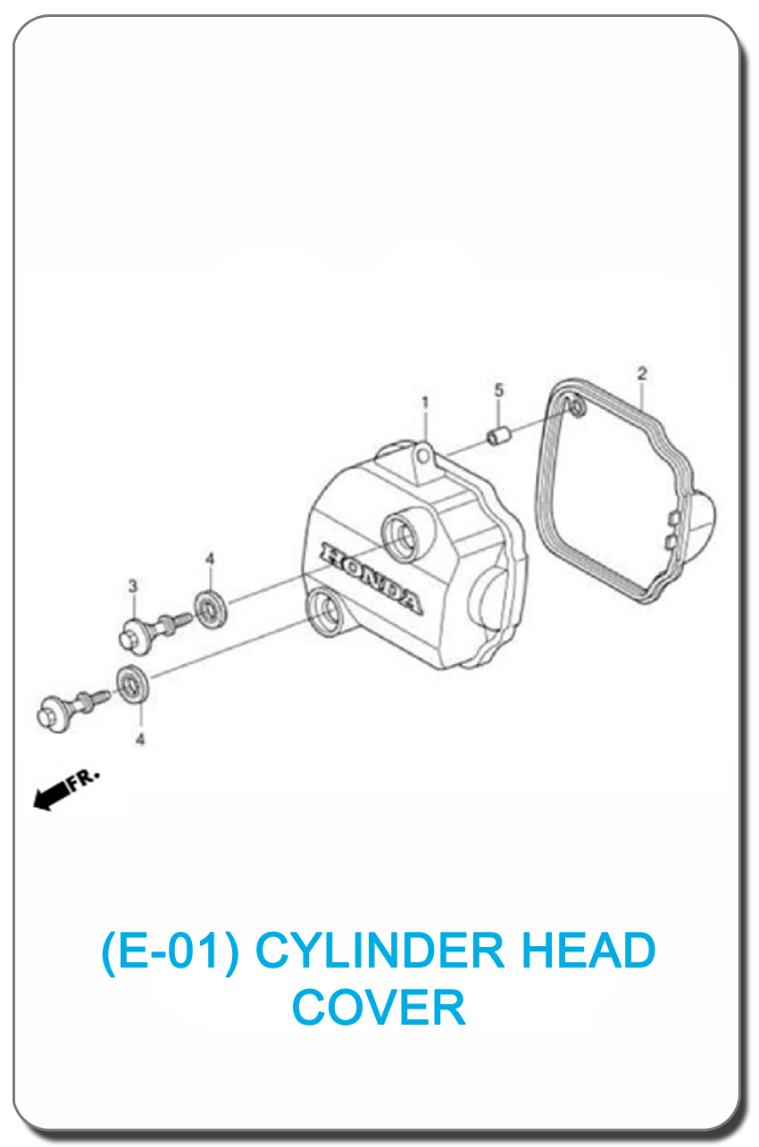 E-01/ CYLINDER HEAD COVER WAVE110i 2017 SMALL INDEX PICTURE