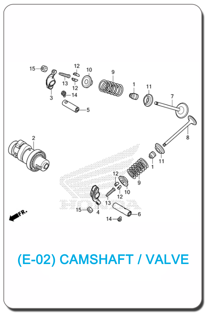 E-02/ CAMSHAFT/VALVE WAVE110i SMALL INDEX PICTURE