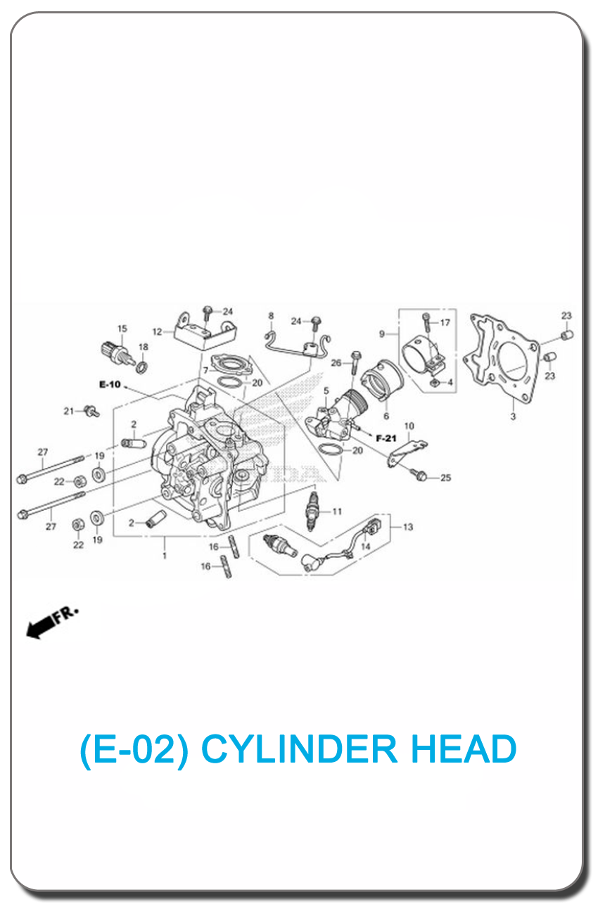E-02-CYLINDER HEAD SH150i 2013