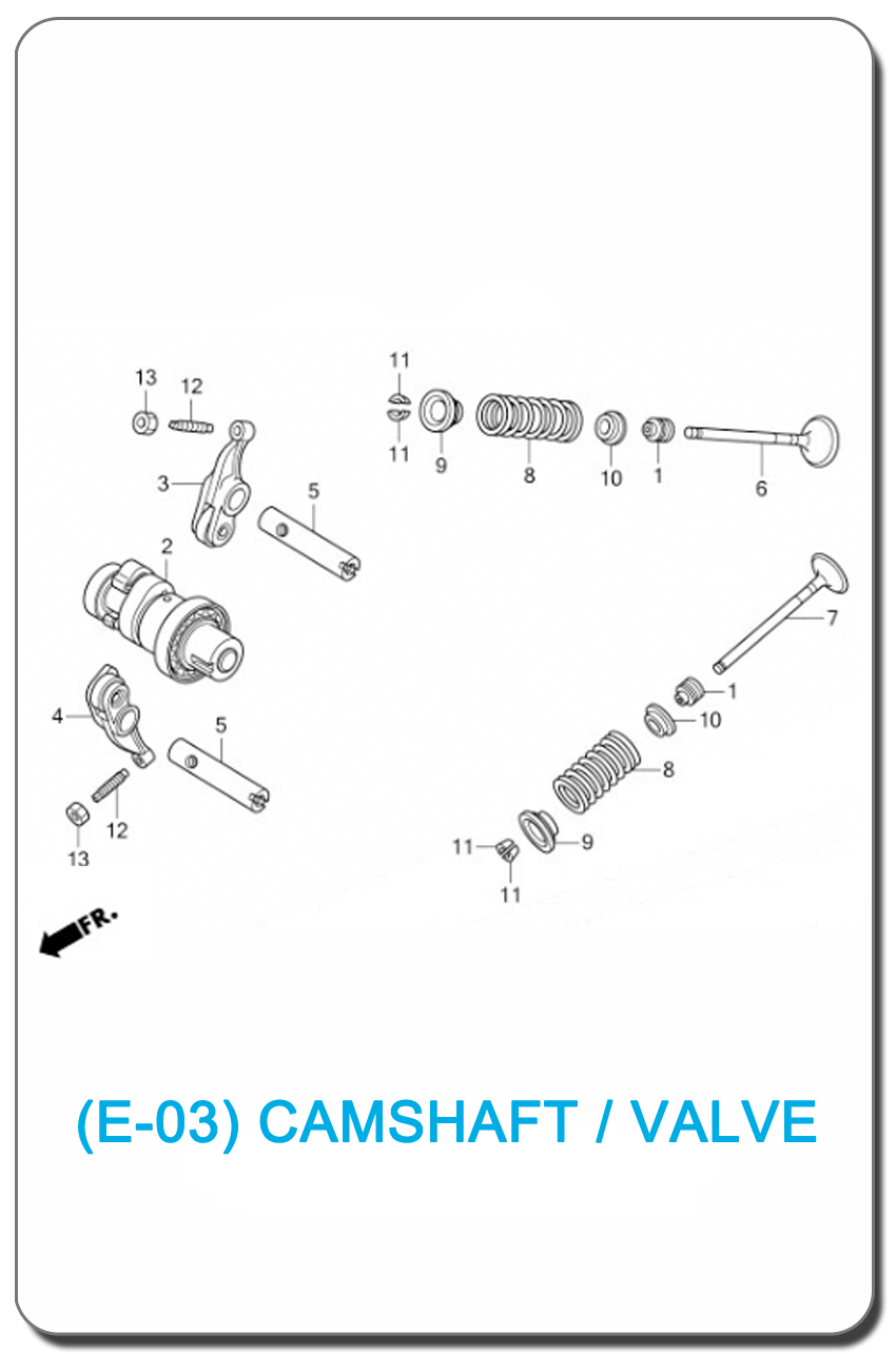 E-03-CAMSHAFT-VALVE WAVE110i 2011 SMALL INDEX PICTURE
