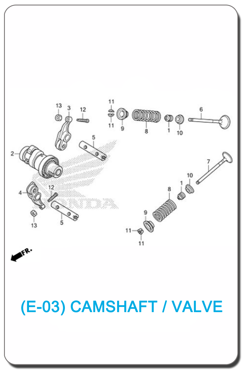 E-03/ CAMSHAFT/VALVE WAVE110i SMALL INDEX PICTURE