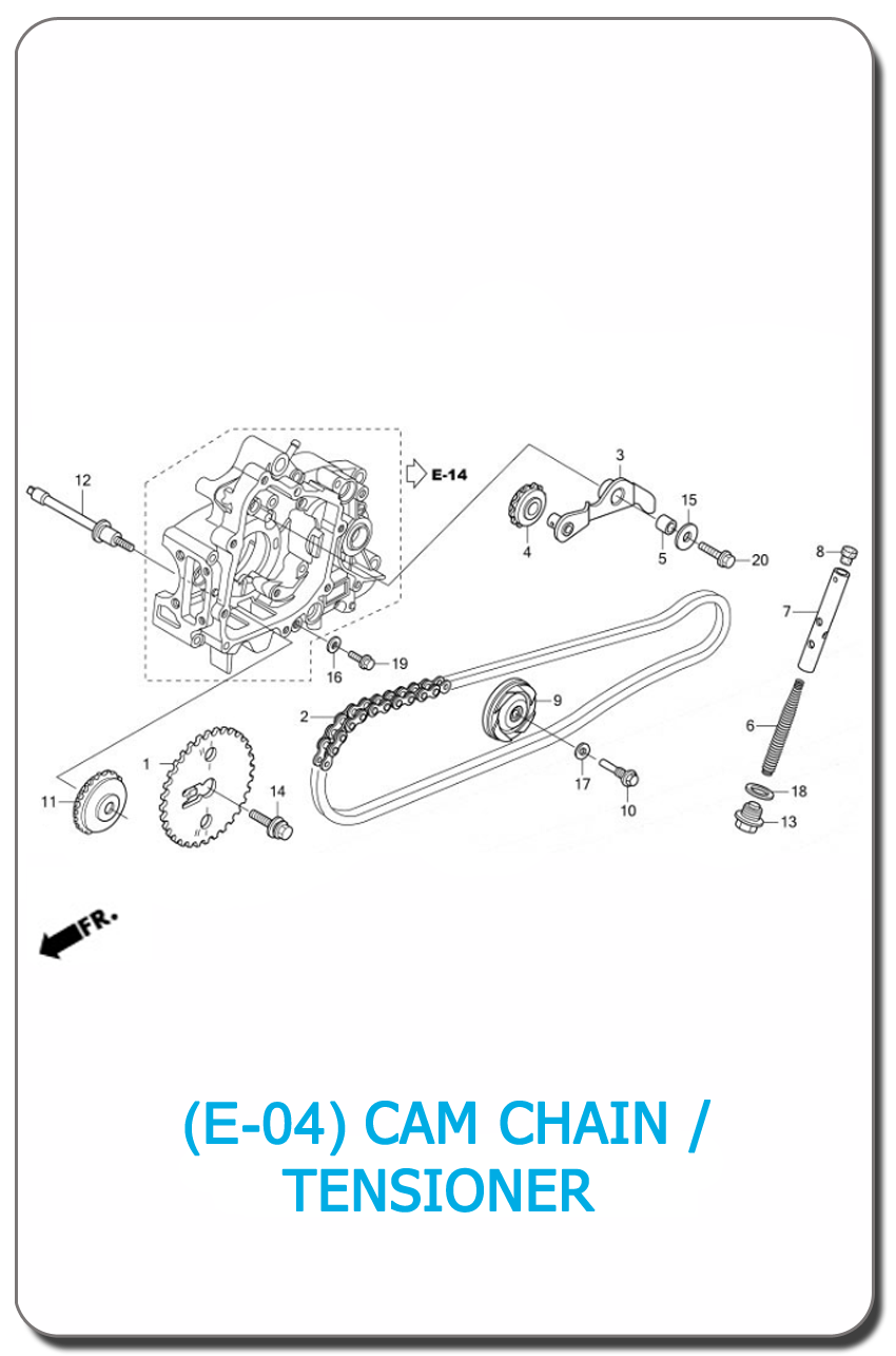 E-04-CAM CHAIN-TENSIONER WAVE110i 2011 SMALL INDEX PICTURE