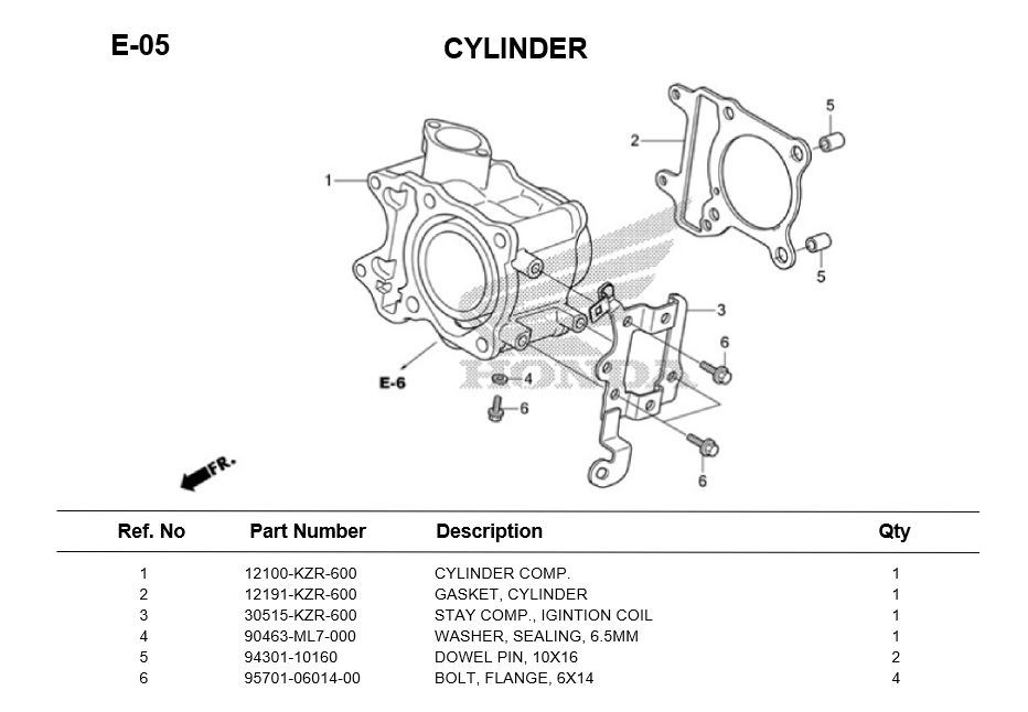 E-05/ CYLINDER CLICK125i 2012