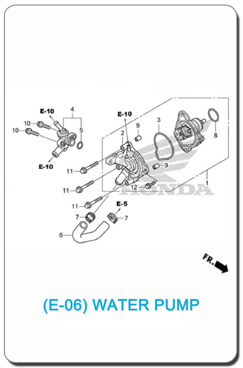 E-06/ WATER PUMP CLICK125i 2012 SMALL INDEX PICTURE