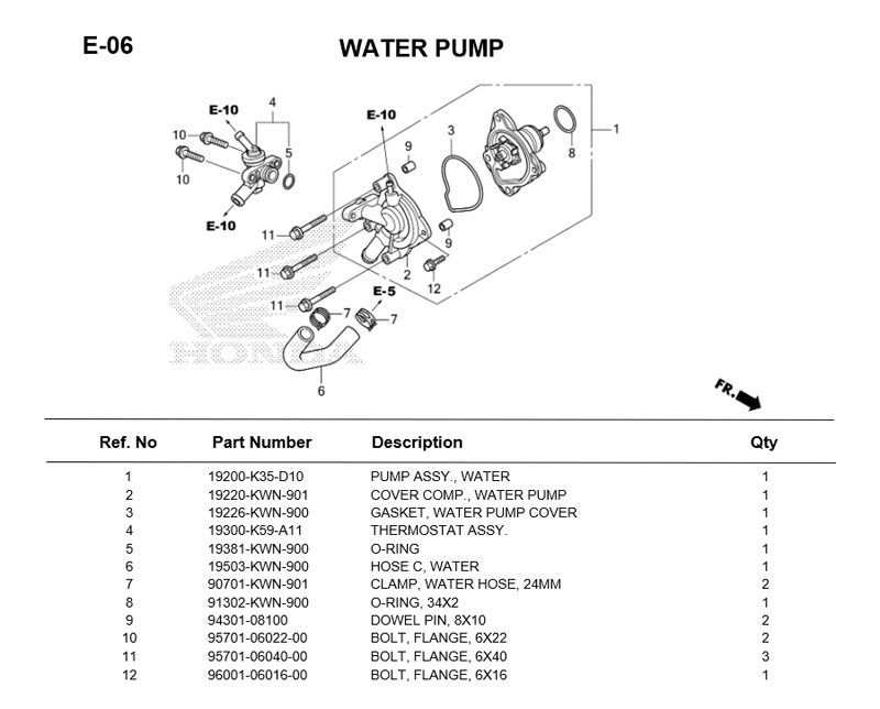 - E-06/ WATER PUMP LEAD125 2021