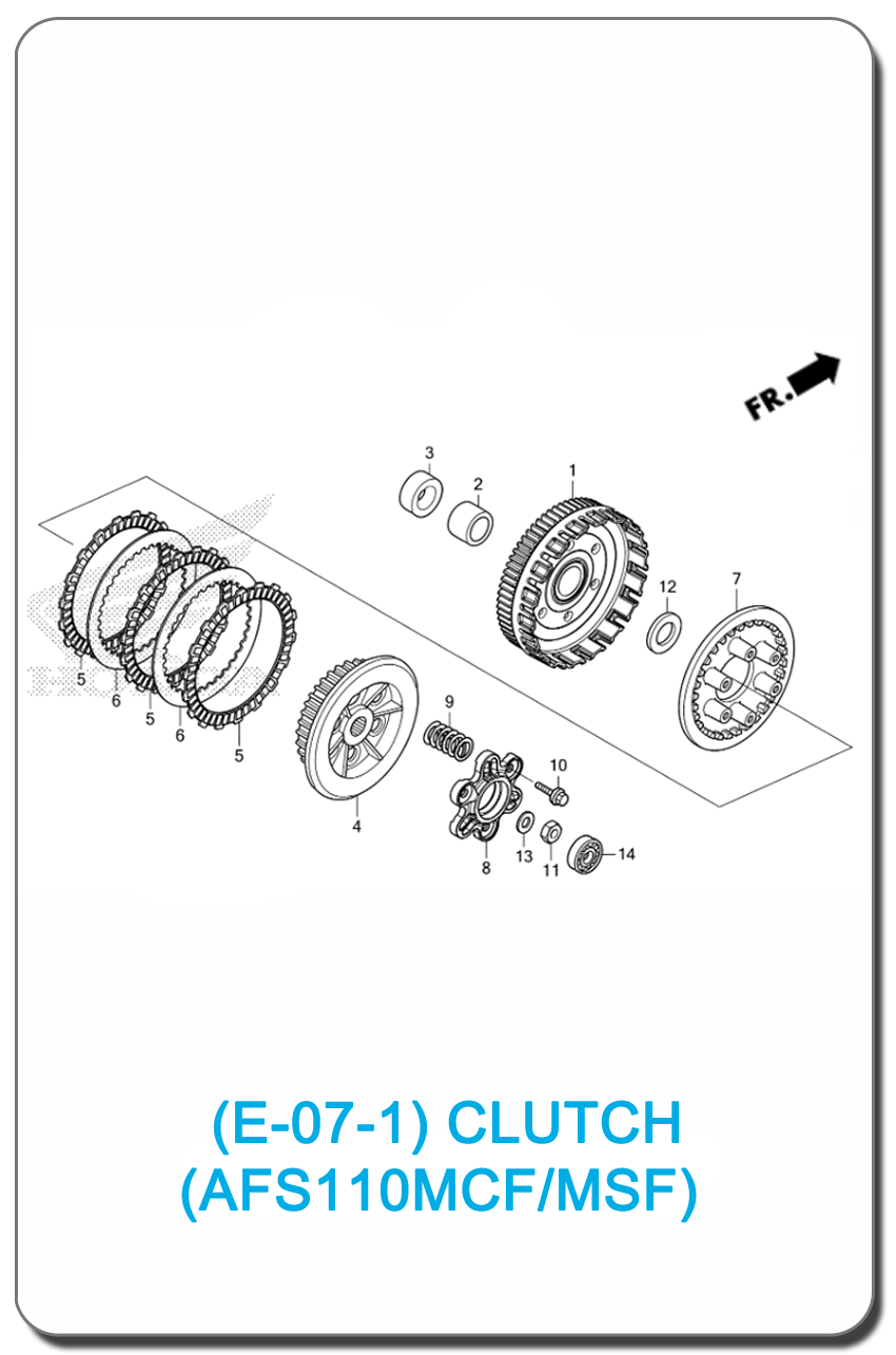 E-07-1/ CLUTCH (AFS110MCF/MSF) SMALL INDEX PICTURE