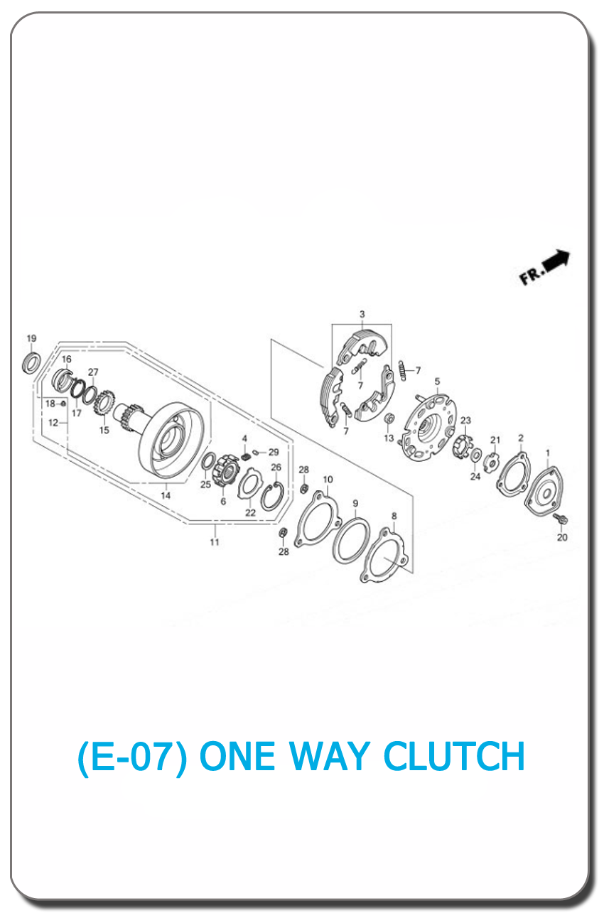E-07-ONE WAY CLUTCH WAVE110i 2011 SMALL INDEX PICTURE