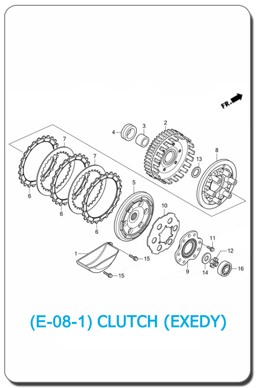 E-08-1-CLUTCH (EXEDY) WAVE110i 2011 SMALL INDEX PICTUER