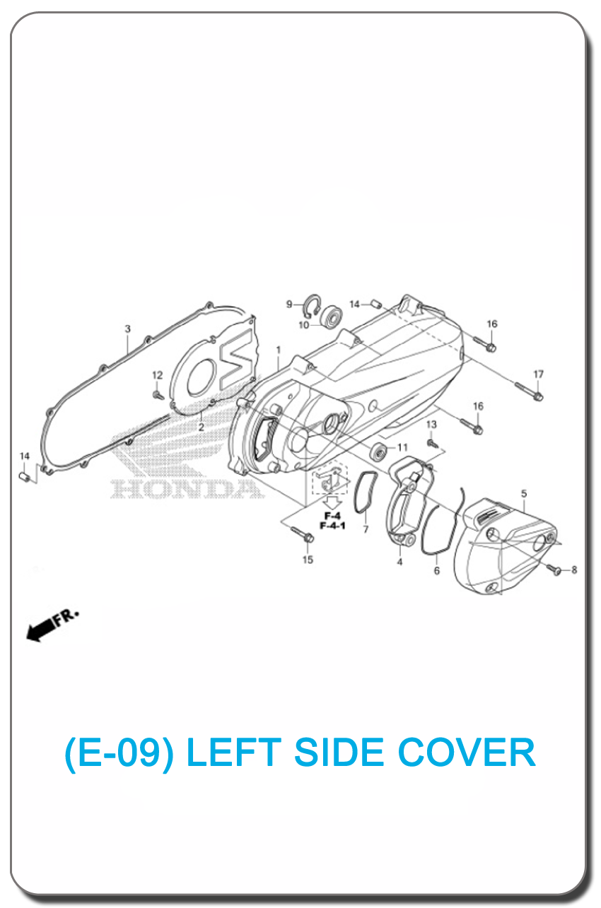 E-09/ LEFT SIDE COVER CLICK125i 2012 SMALL INDEX PICTURE