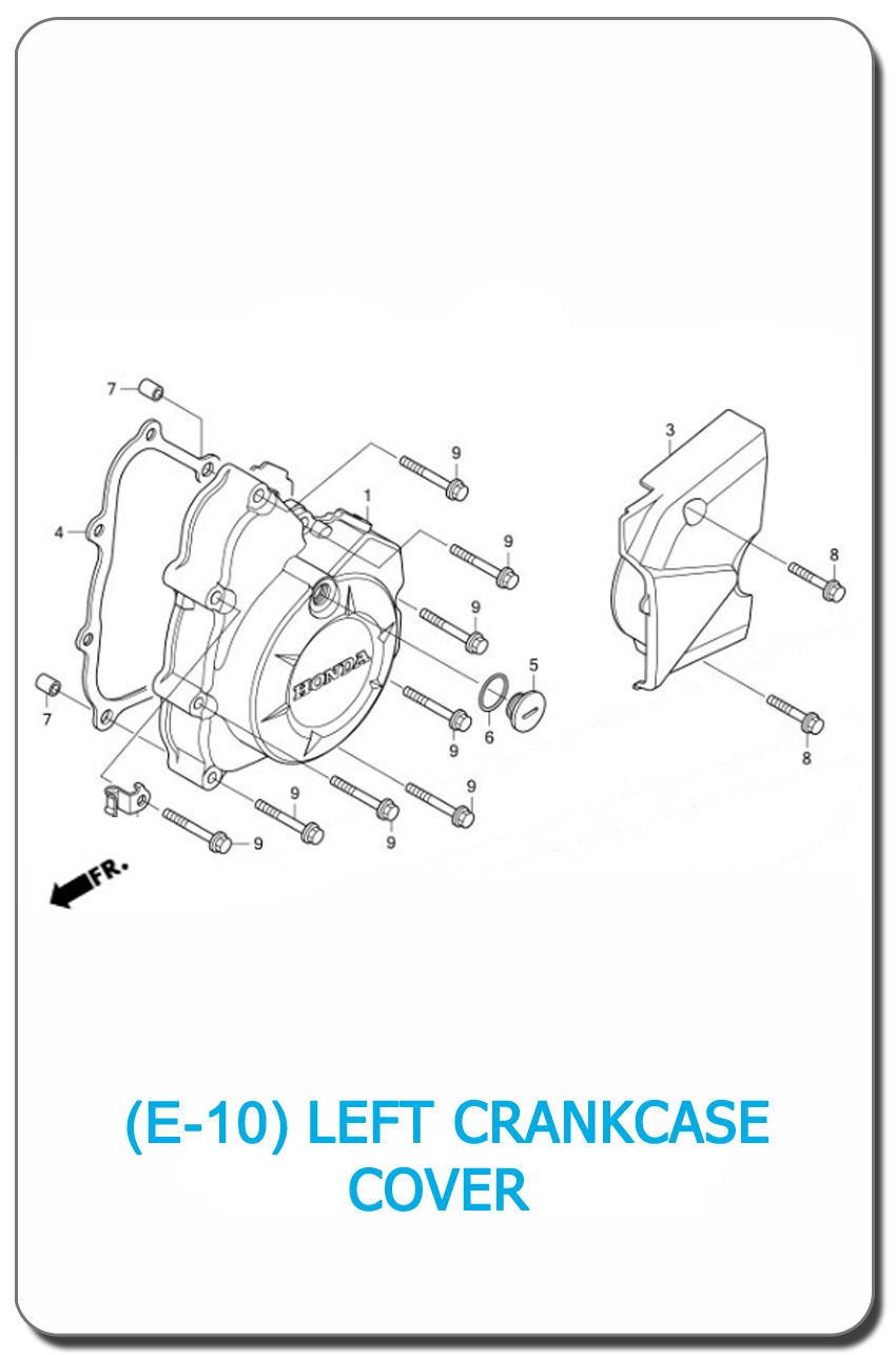 -E-10-LEFT CRANKCASE COVER WAVE110i 2011 SMALL INDEX PICTURE