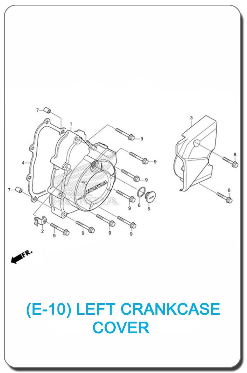 E-10/ LEFT CRANKCASE COVER WAVE110i 2017 SMALL INDEX PICTURE