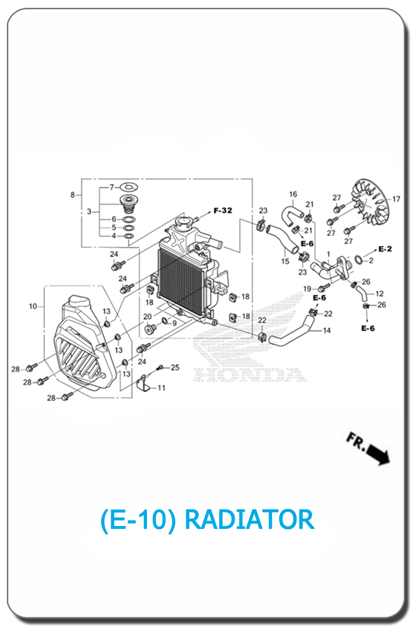 E-10/ RADIATOR LEAD125 2021