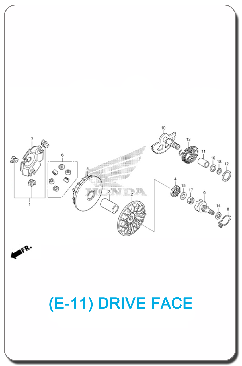 E-11/ DRIVE FACE CLICK125i 2012 SMALL INDEX PICTURE