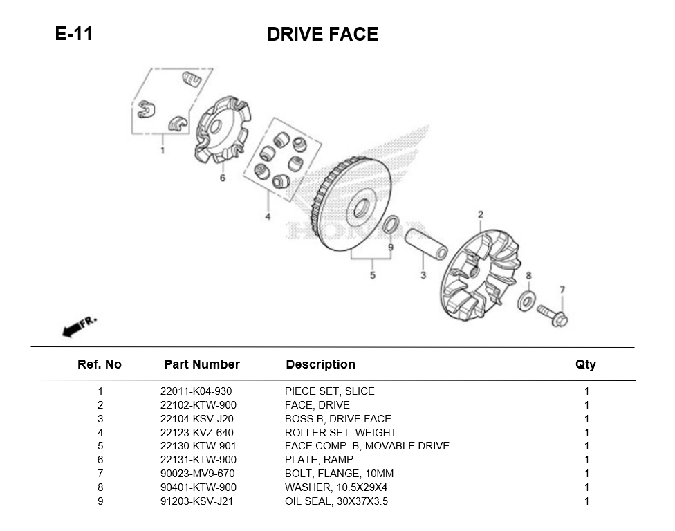 E-11-DRIVE FACE FORZA300 2013