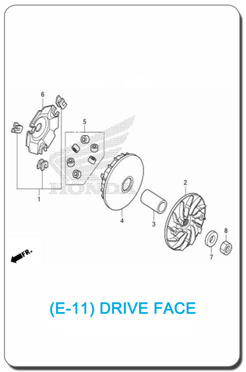 E-11-DRIVE FACE SH150i 2013