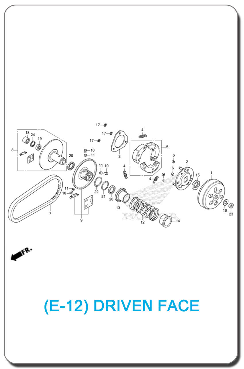 E-12/ DRIVEN FACE LEAD125 2021