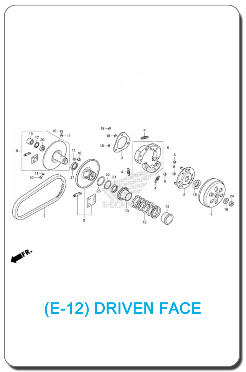 E-12-DRIVEN FACE SH150i 2013