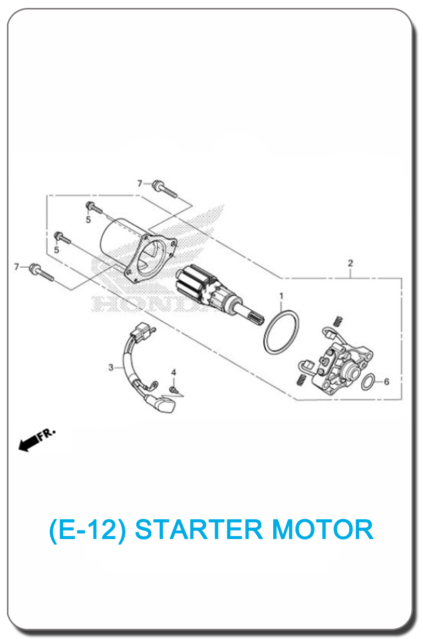 E-12/ STARTER MOTOR WAVE110i 2017 SMALL INDEX PICTURE
