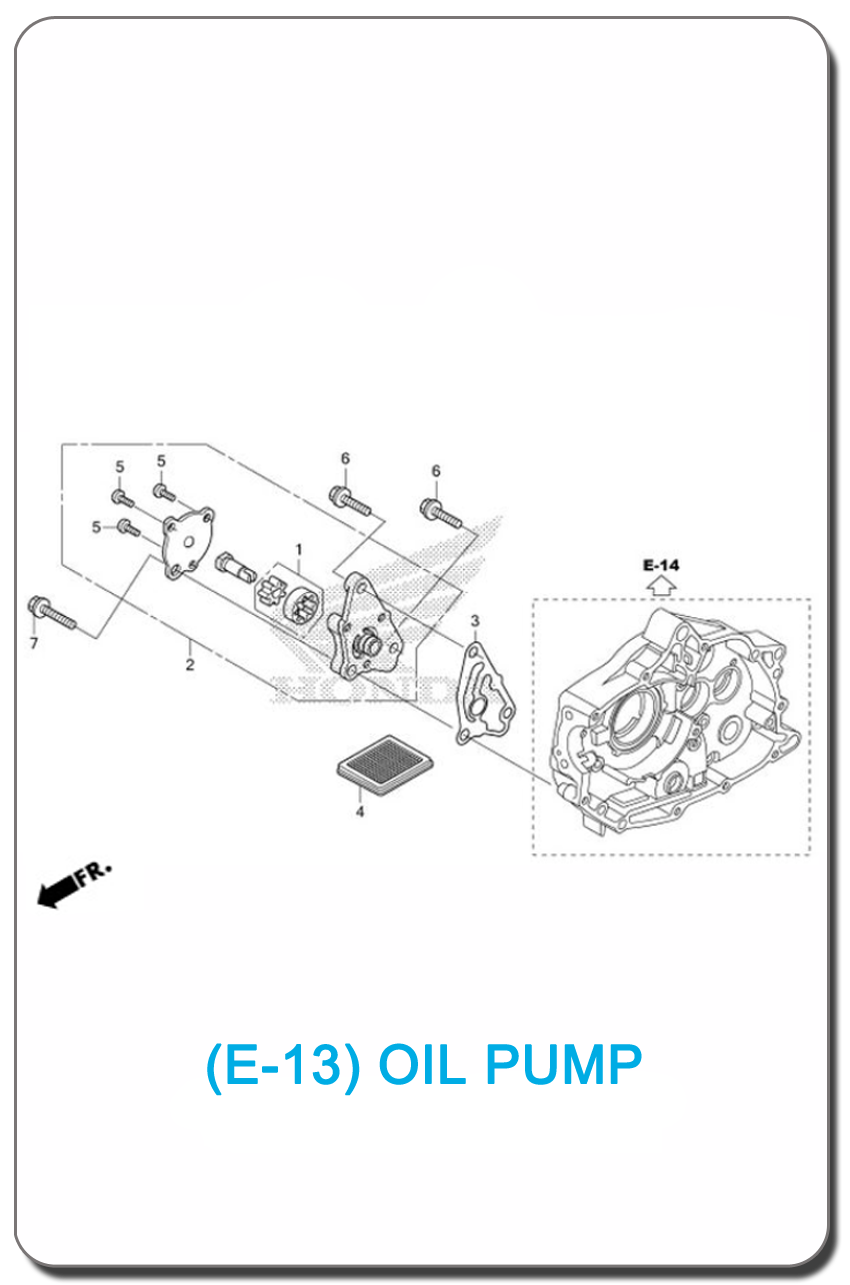 E-13/ OIL PUMP WAVE110i SMALL INDEX PICTURE