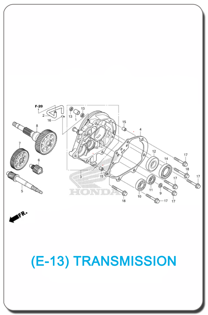 E-13/ TRANSMISSION CLICK125i 2012 SMALL INDEX PICTURE