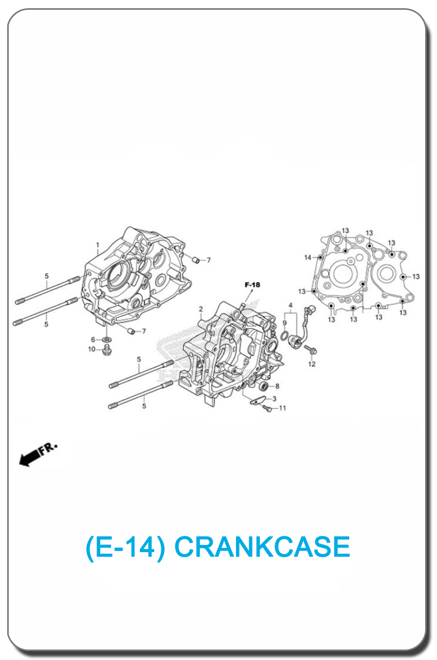 E-14/ CRANKCASE WAVE110i SMALL INDEX PICTURE