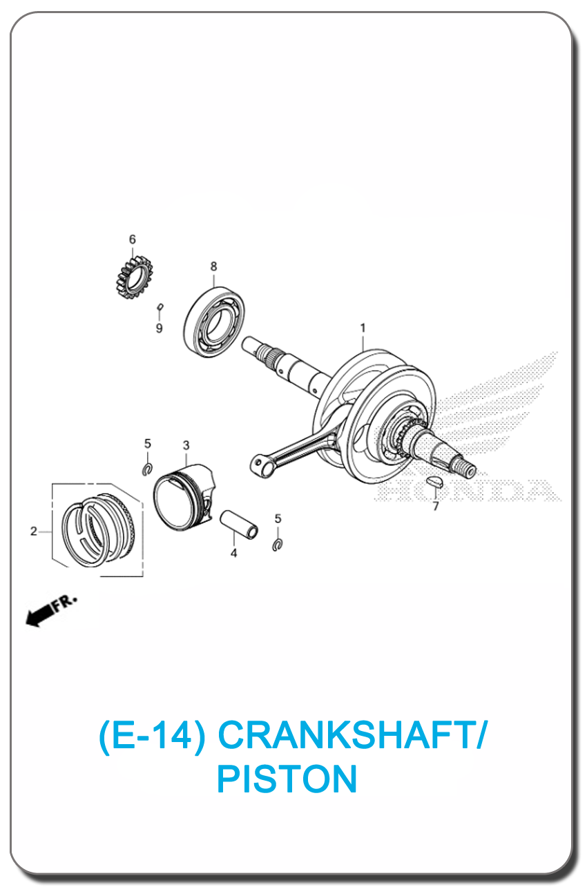E-14/ CRANKSHAFT/PISTON WAVE110i 2021 SMALL INDEX PICTURE