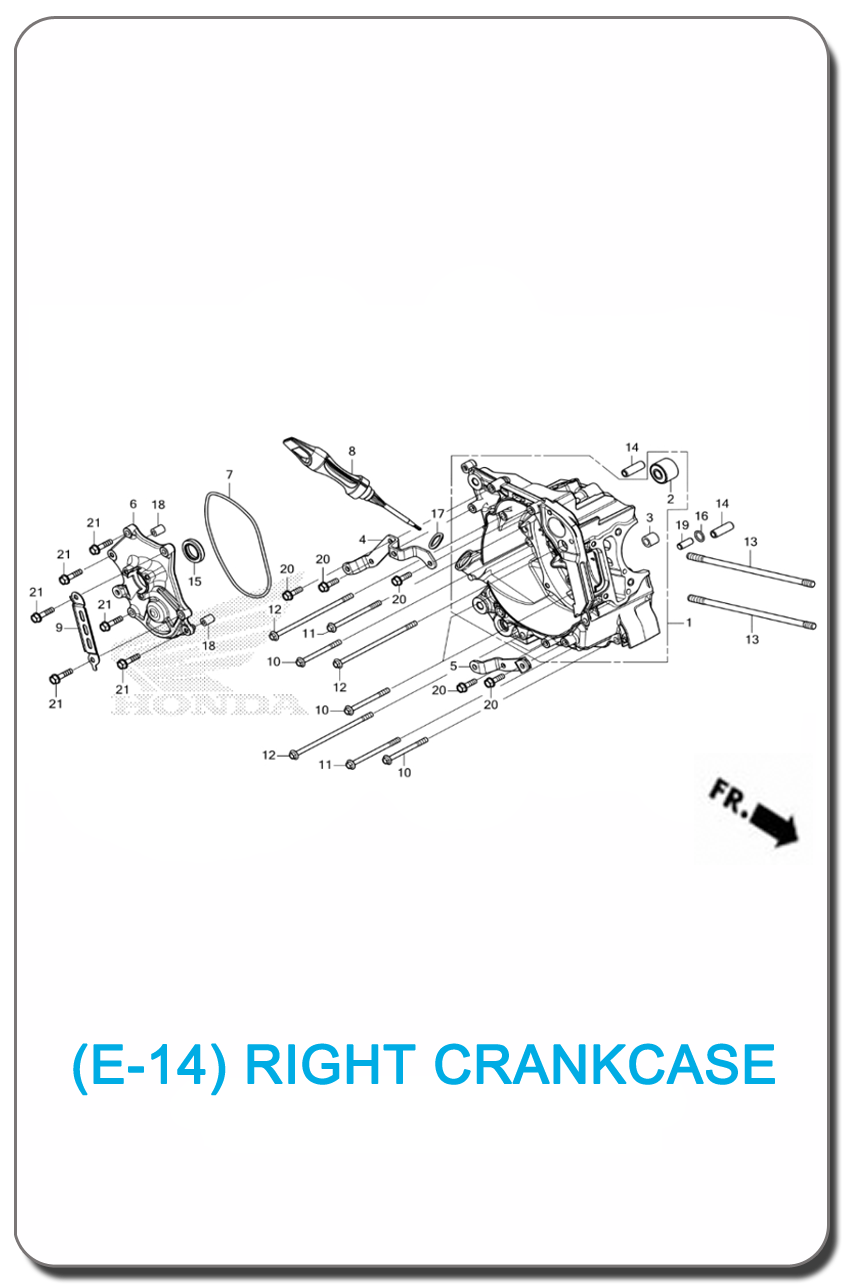 RIGHT CRANKCASE GIORNO+