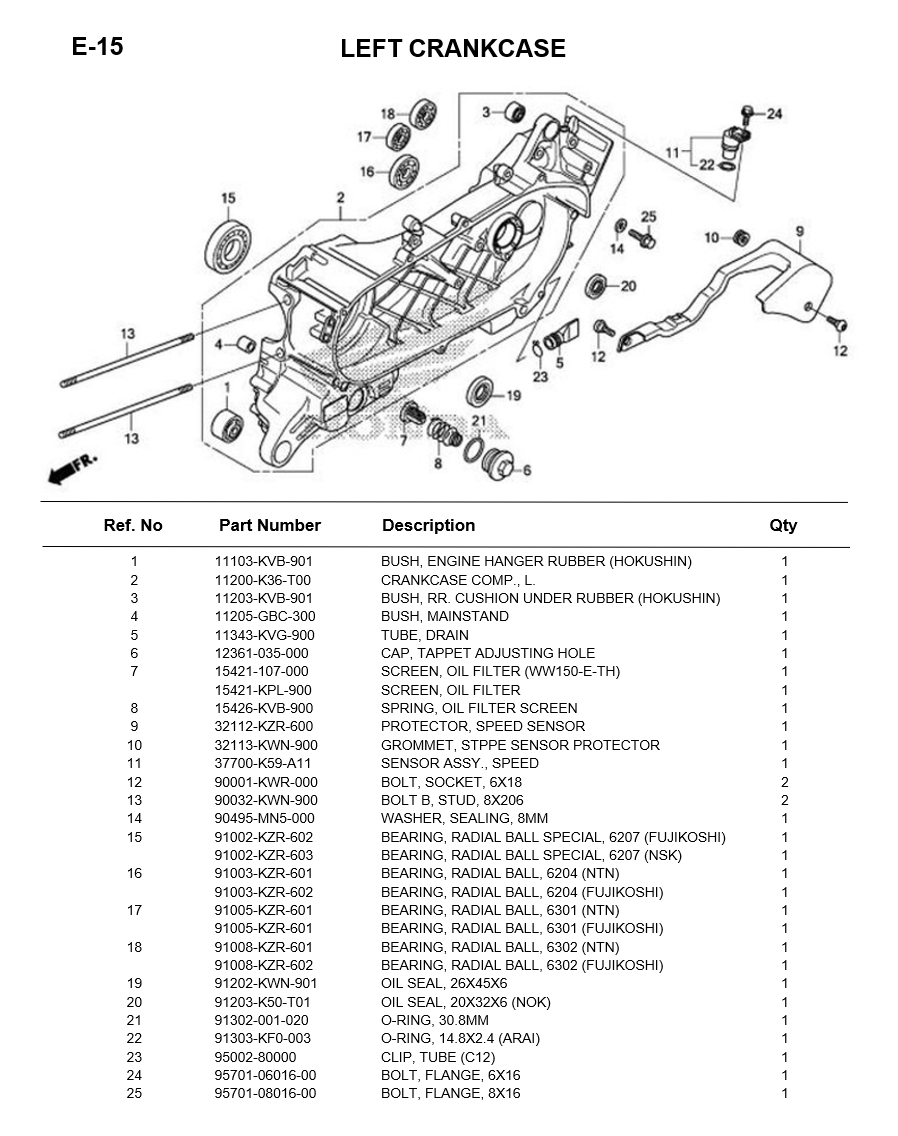 E-15-LEFT CRANKCASE CLICK150i 2019