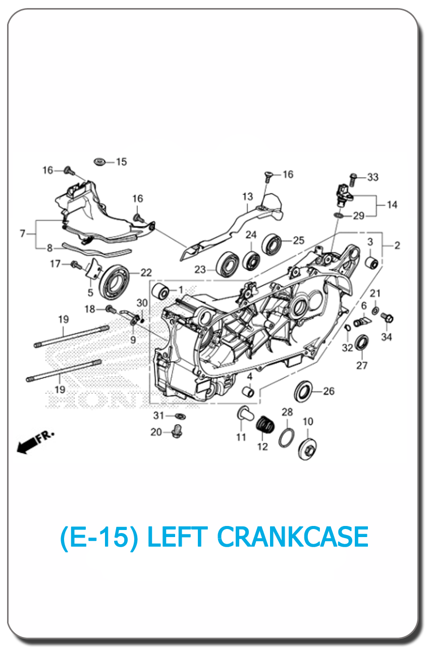 LEFT CRANKCASE