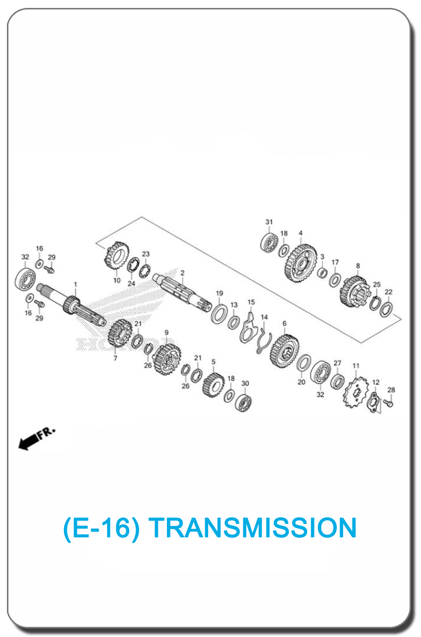 E-16/ TRANSMISSION WAVE110i 2017 SMALL INDEX PICTURE