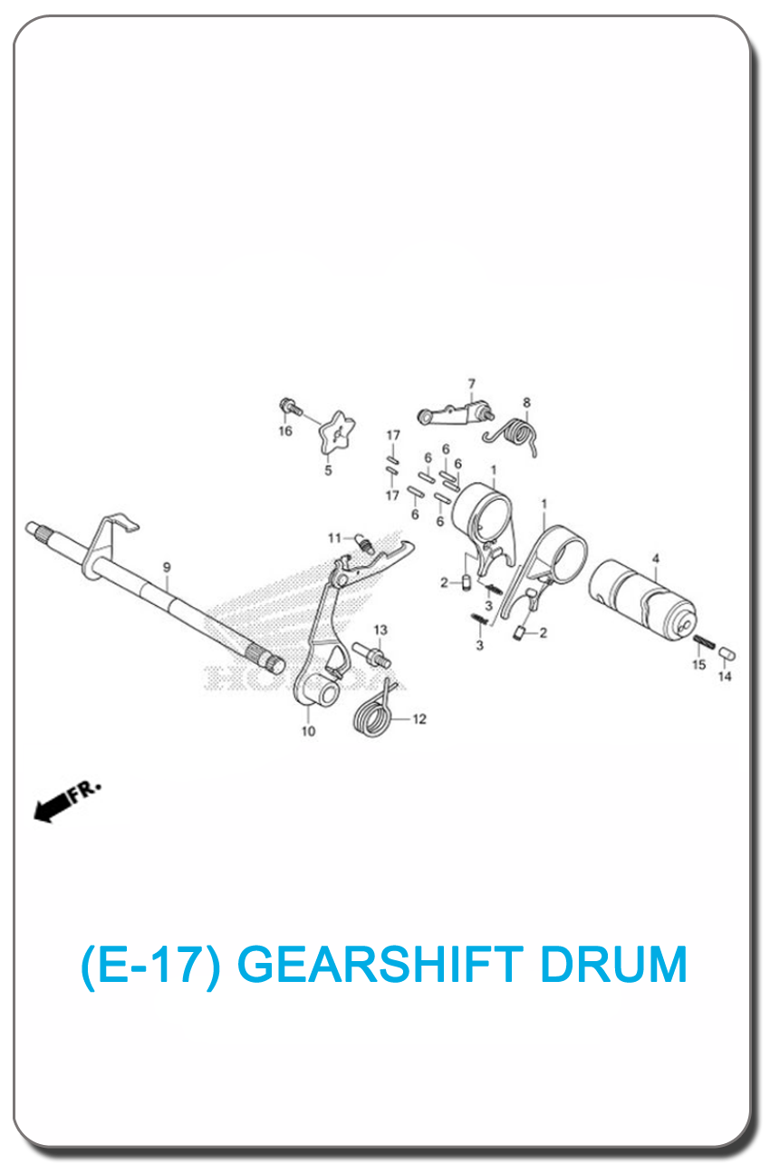 E-17/ GEARSHIFT DRUM WAVE110i 2017 SMALL INDEX PICTURE