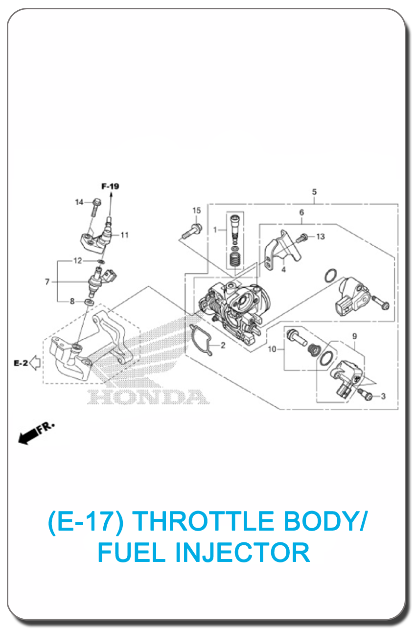 E-17/ THROTTLE BODY/FUEL INJECTOR CLICK125i 2012 SMALL INDEX PICTURE