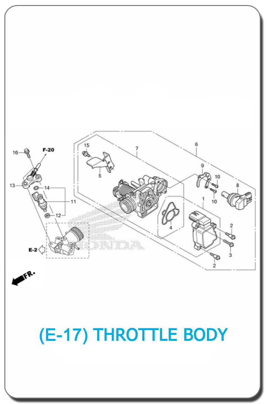 E-17-THROTTLE BODY SH150i 2013