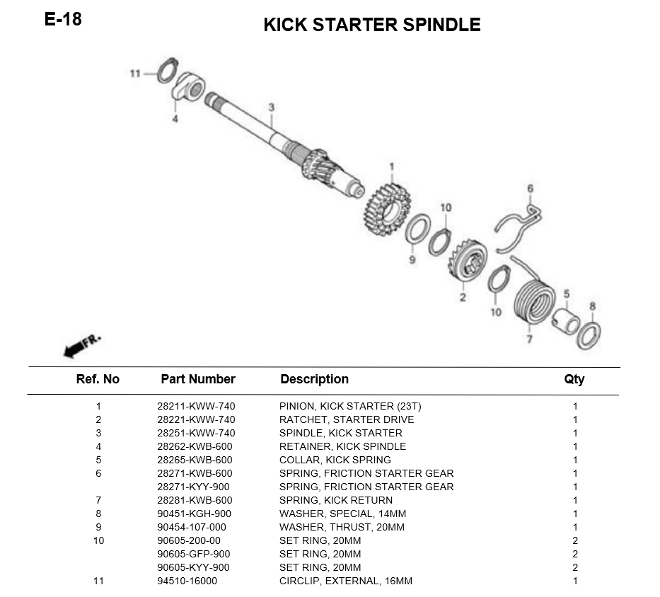E-18-KICK-STARTER-SPINDLE-WAVE110i-2011