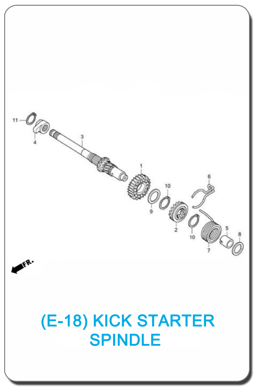 E-18/ KICK STARTER MOTOR WAVE110i 2017 SMALL INDEX PICTURE
